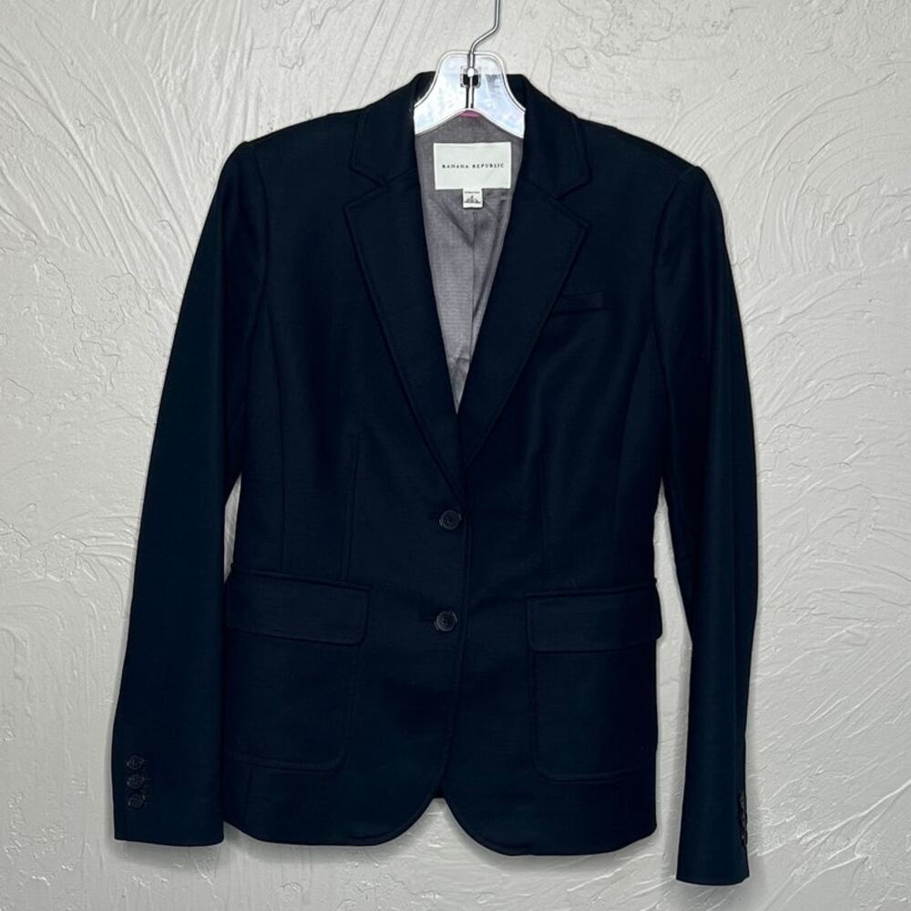 Banana Republic Dark Gray Blazer - Size 2 - Excellent